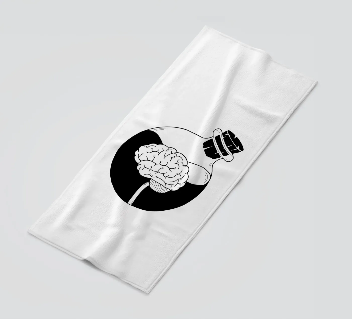 Be A Brain beach towel by byh.illustration