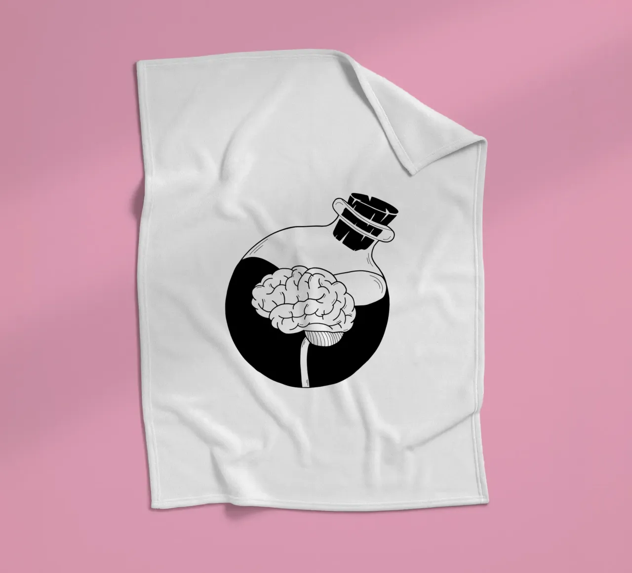 Be A Brain coperta in pile da byh.illustration