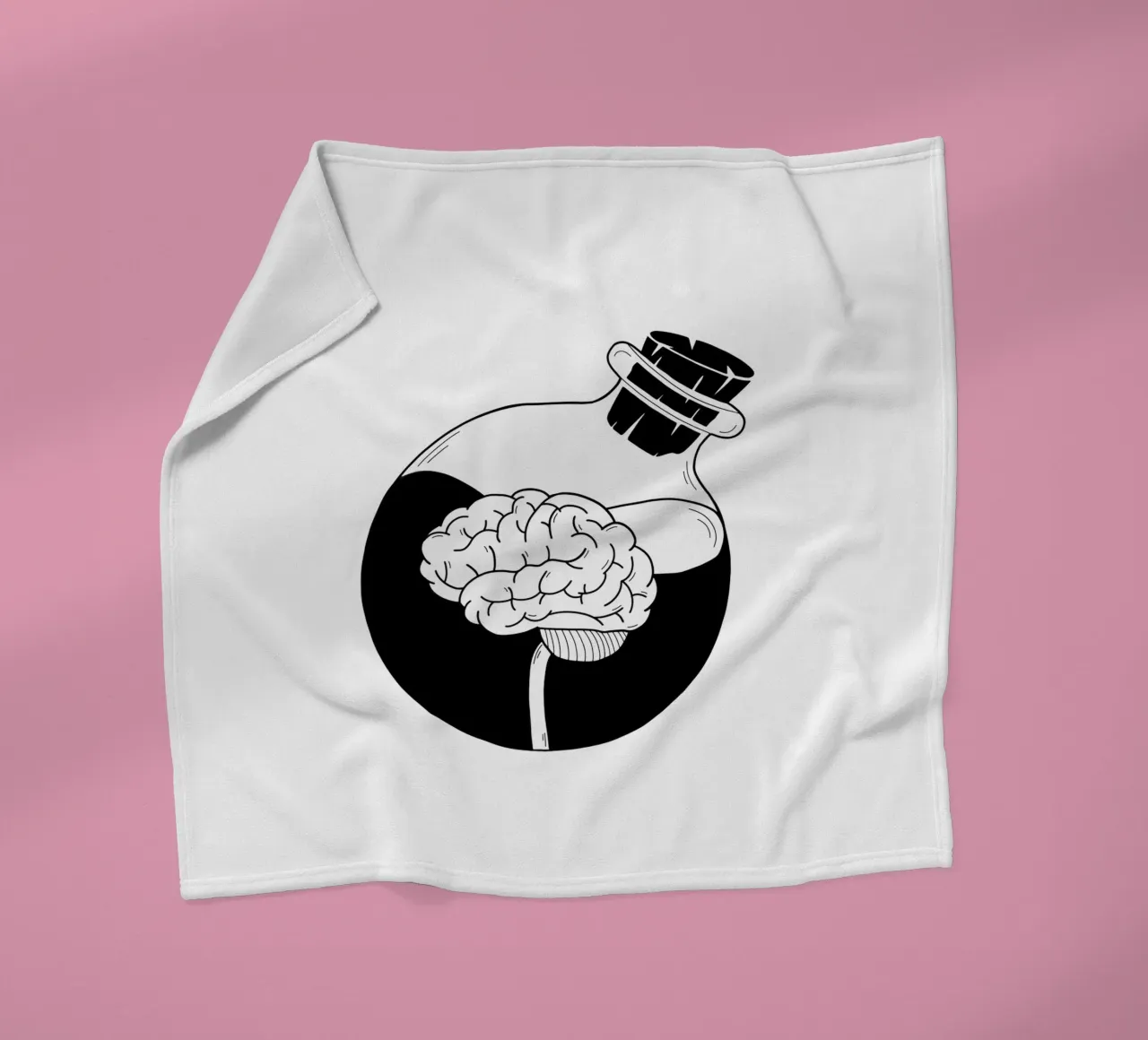 Be A Brain coperta in pile da byh.illustration