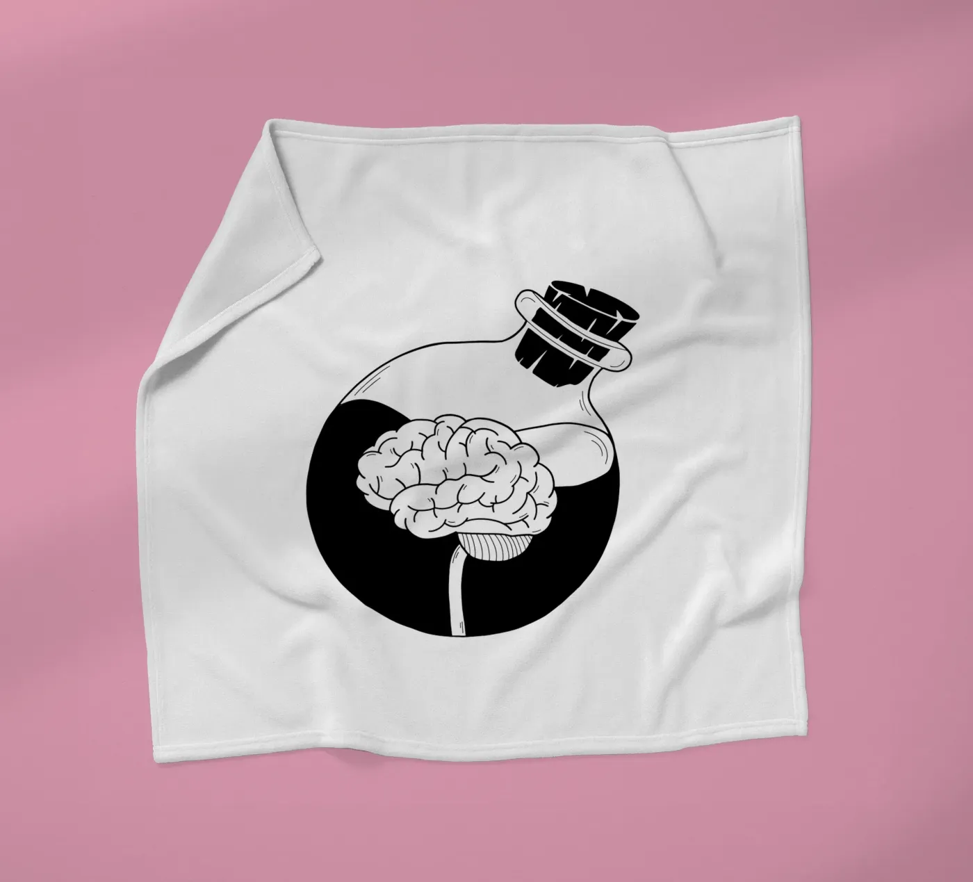 Be A Brain Fleecedecke von byh.illustration