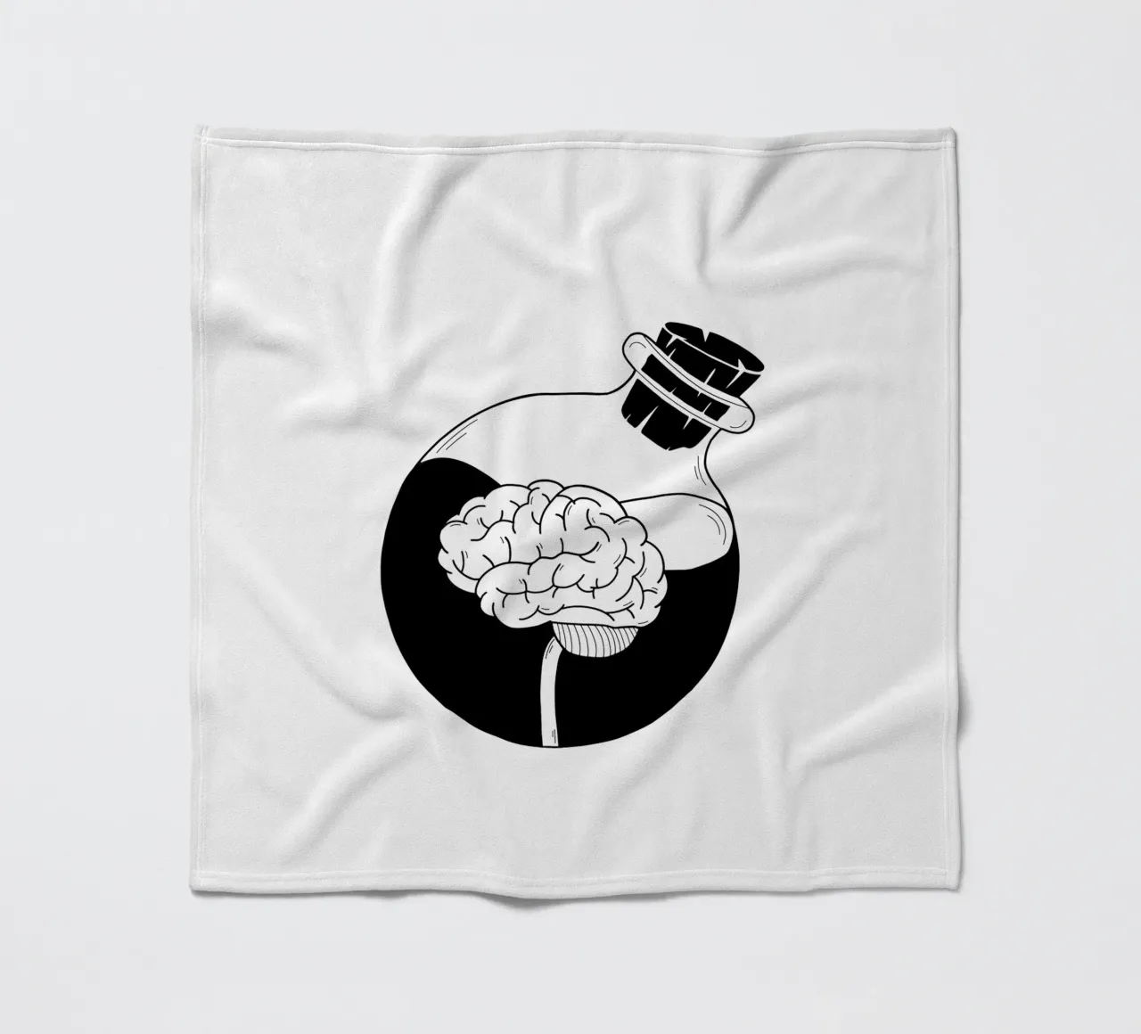 Be A Brain coperta in pile da byh.illustration
