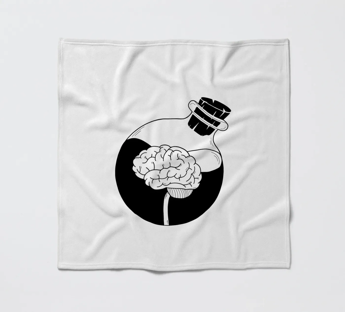 Be A Brain coperta in pile da byh.illustration