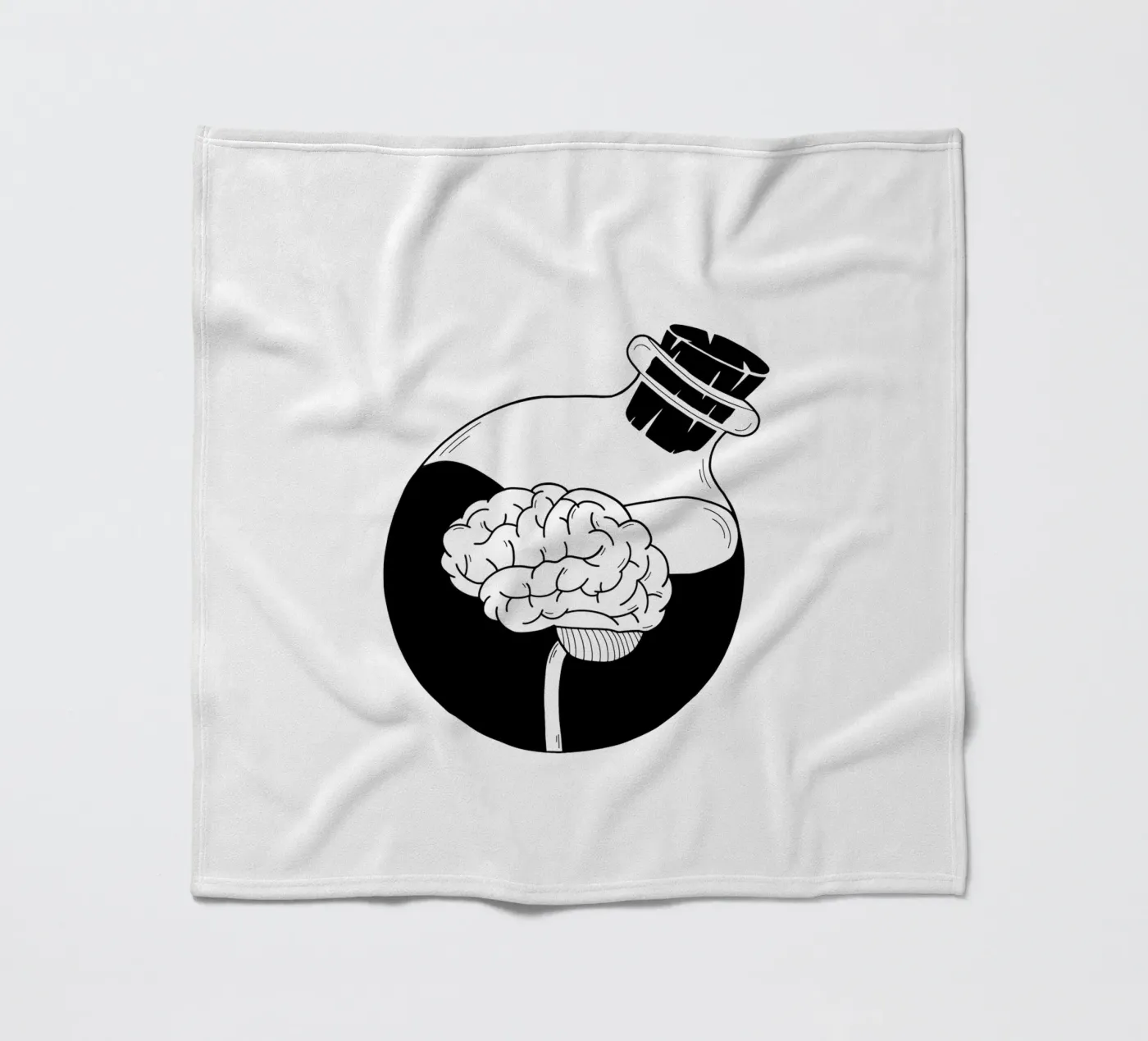 Be A Brain Fleecedecke von byh.illustration