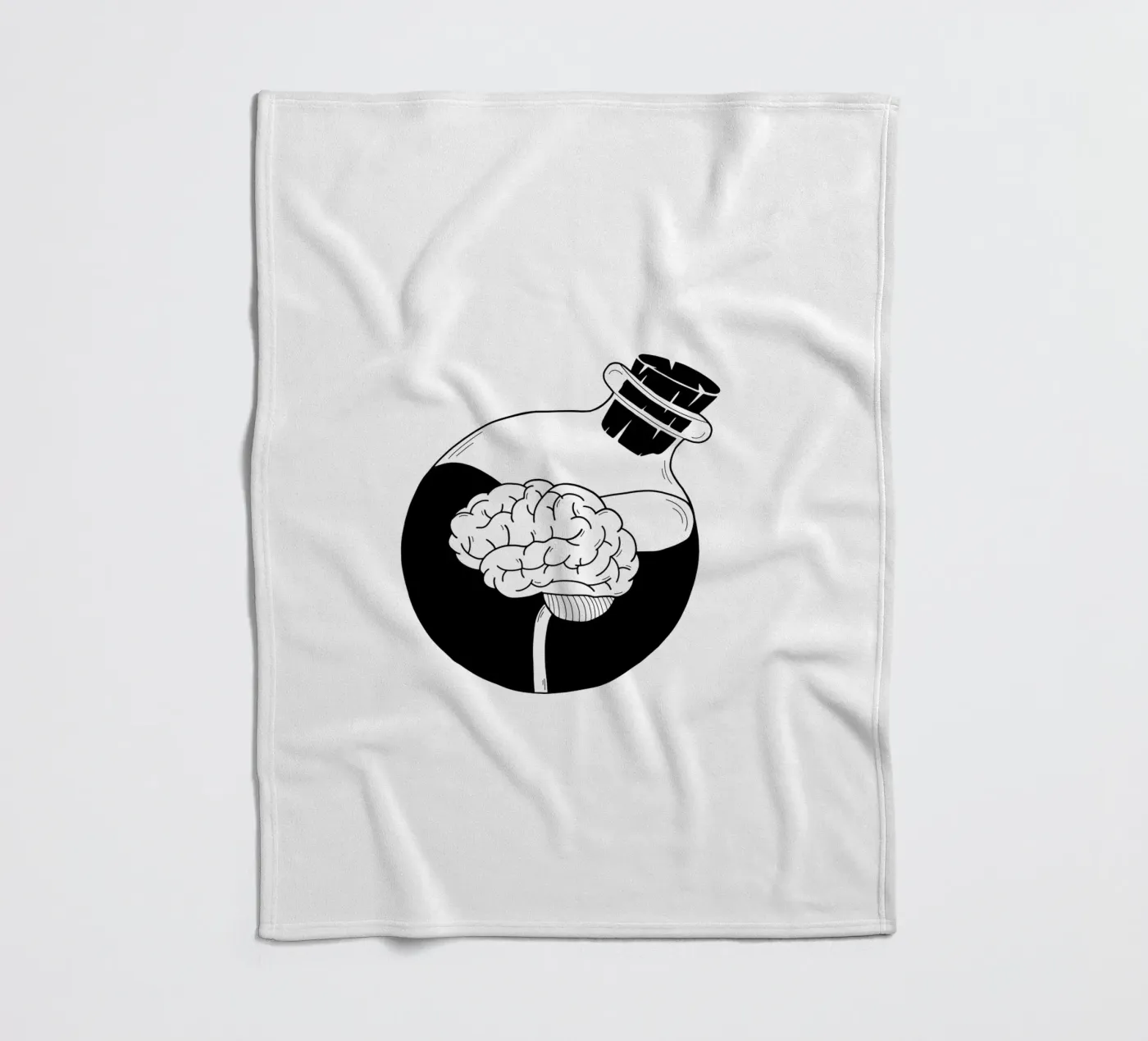 Be A Brain Fleecedecke von byh.illustration
