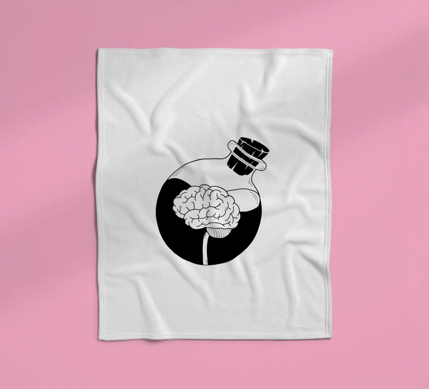 Be A Brain coperta in pile da byh.illustration