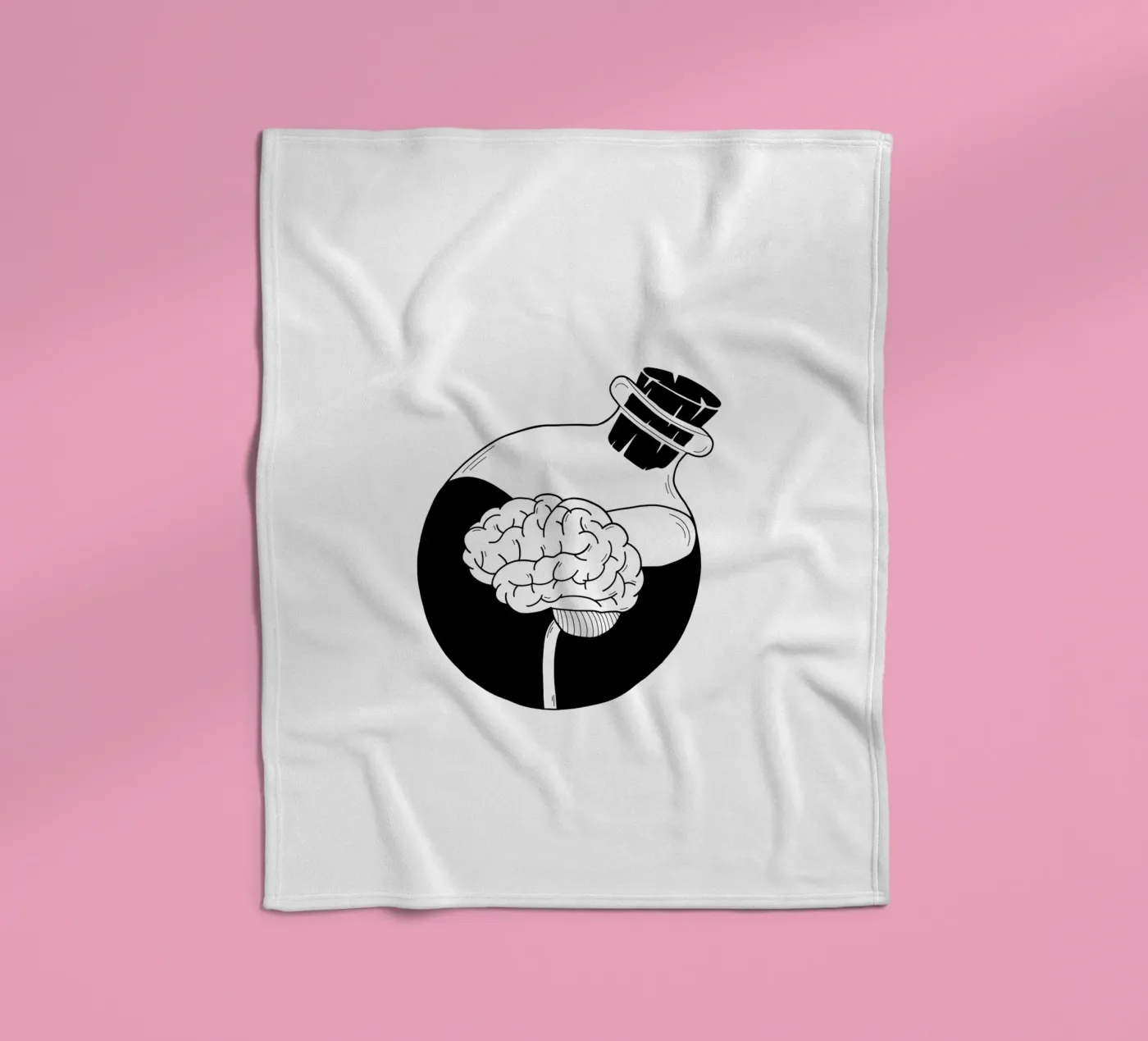 Be A Brain Fleecedecke von byh.illustration
