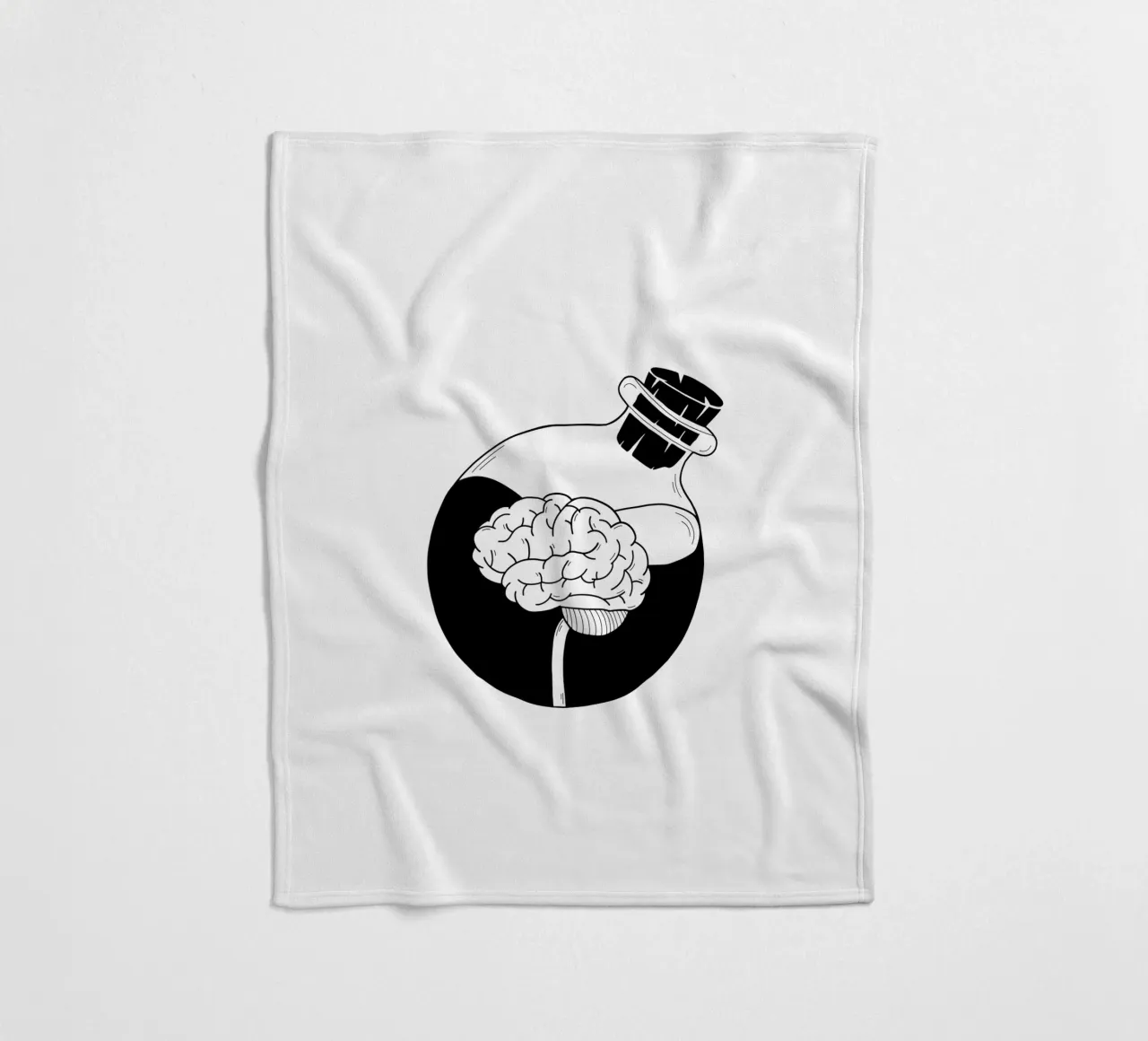 Be A Brain coperta in pile da byh.illustration