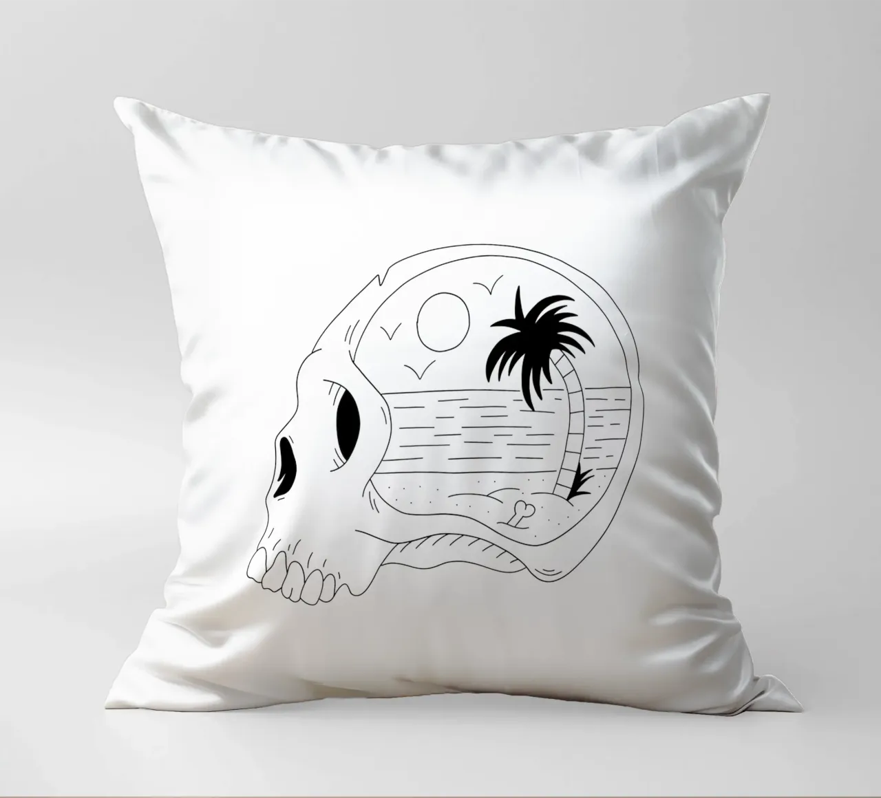 Beach Vibes cuscino da byh.illustration