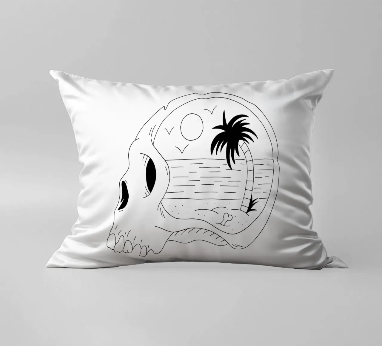 Beach Vibes cuscino da byh.illustration