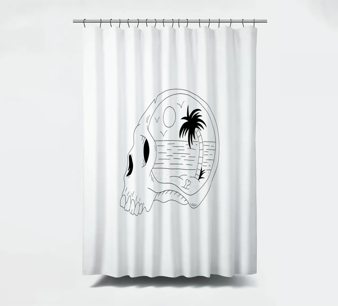 Beach Vibes tenda da doccia da byh.illustration