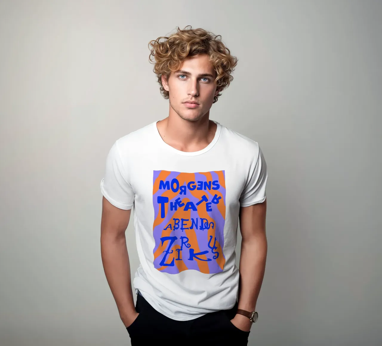 morgens Theater abends Zirkus (in 7 Farbvarianten) t-shirt da FRICKE DESIGN