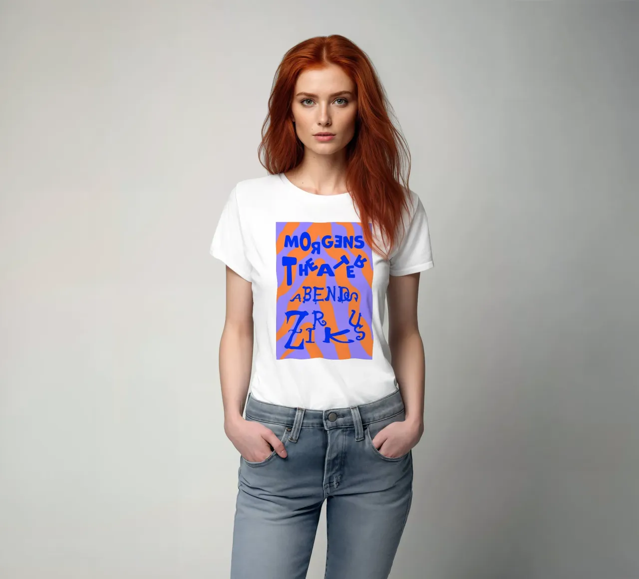 morgens Theater abends Zirkus (in 7 Farbvarianten) t-shirt da FRICKE DESIGN
