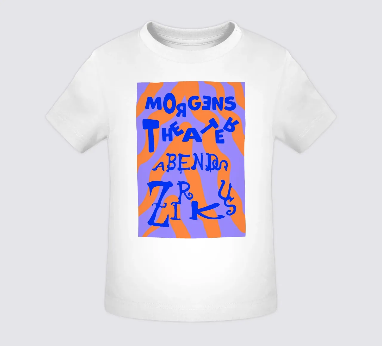 morgens Theater abends Zirkus (in 7 Farbvarianten) maglietta neonato da FRICKE DESIGN
