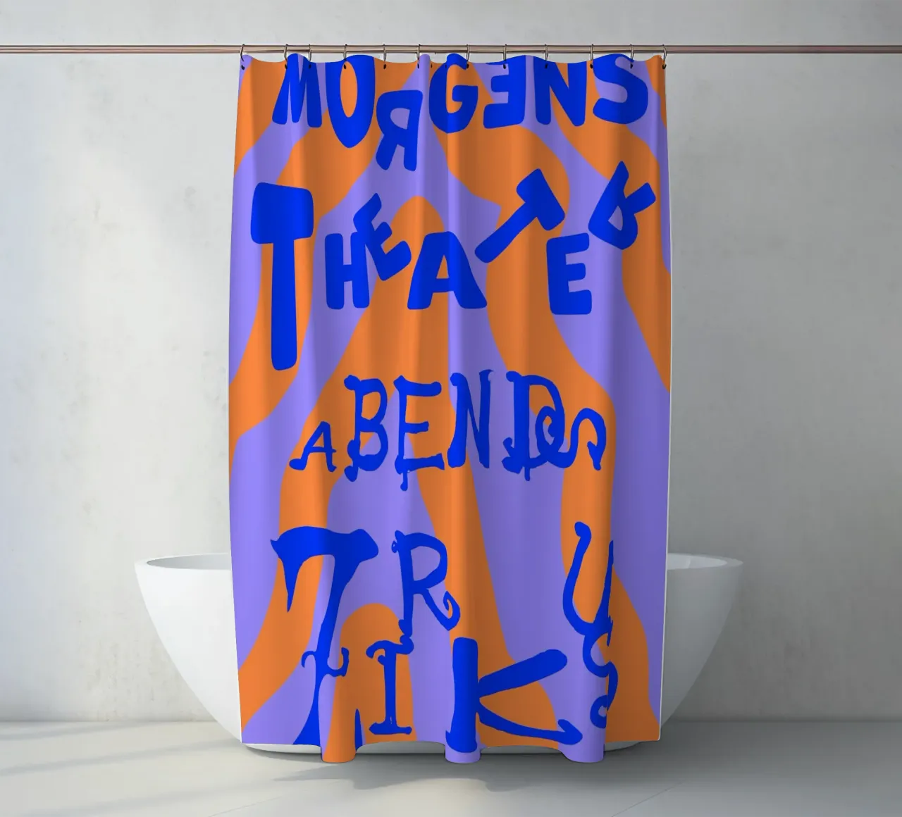 morgens Theater abends Zirkus (in 7 Farbvarianten) tenda da doccia da FRICKE DESIGN