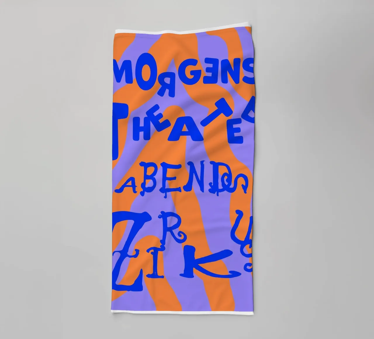 morgens Theater abends Zirkus (in 7 Farbvarianten) asciugamano da bagno da FRICKE DESIGN