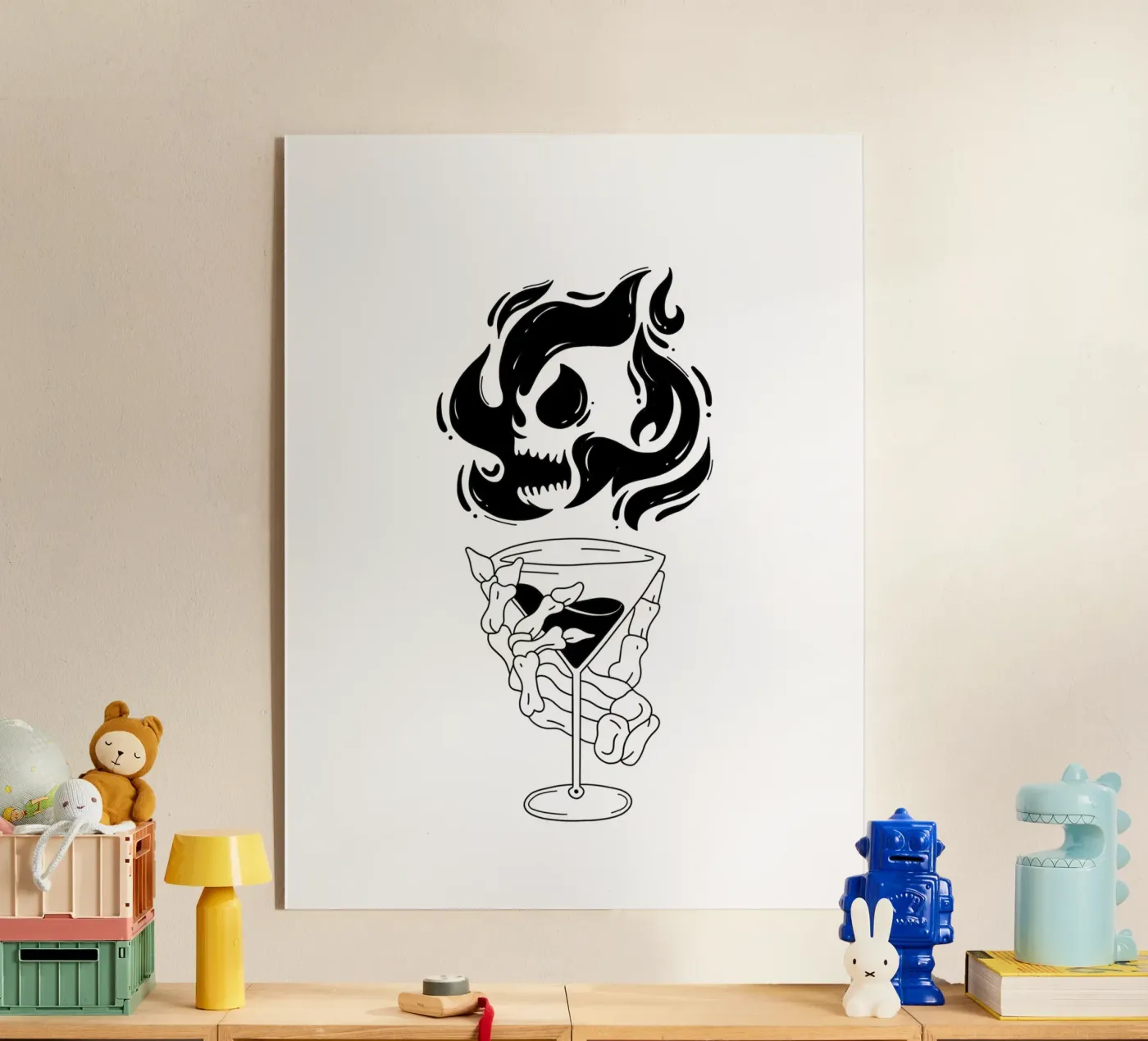 Cocktail Time acryl van byh.illustration