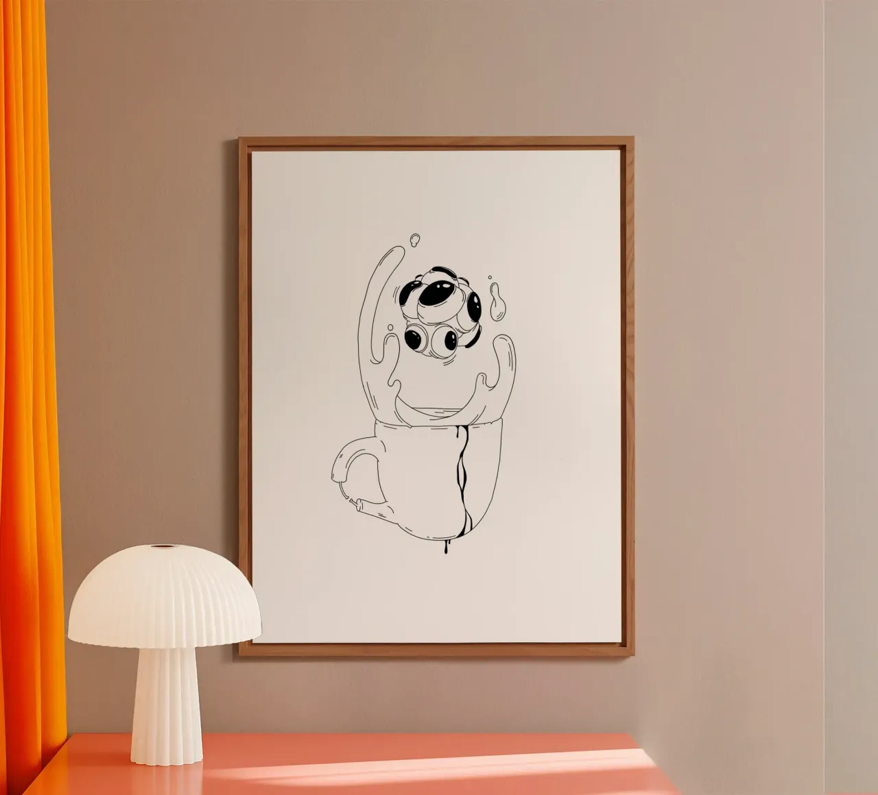 Coffee Lover alu-dibond by byh.illustration