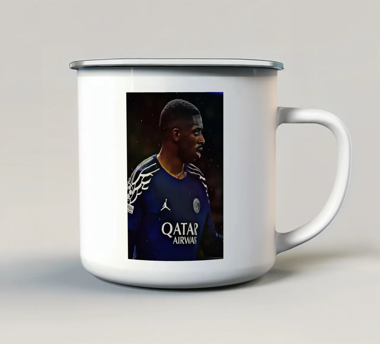 Ousmane Dembélé - Notte dei Campioni tazza in smalto da ArdanART