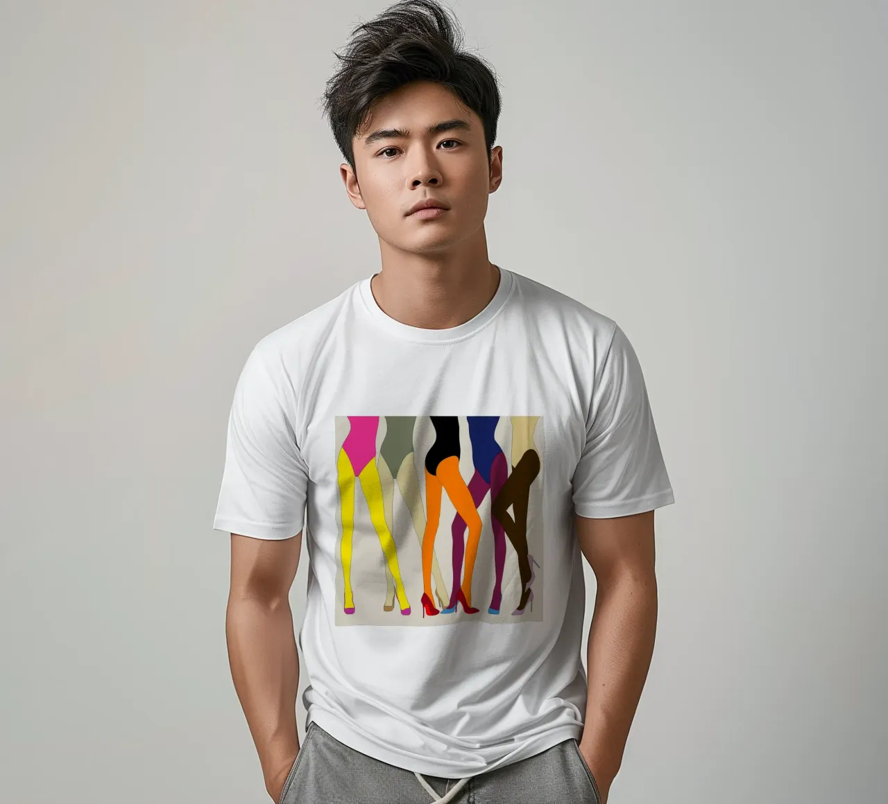 GAMBE CON TACCHI ALTI E DITA DEI PIEDI t-shirt da ARTOMATIC