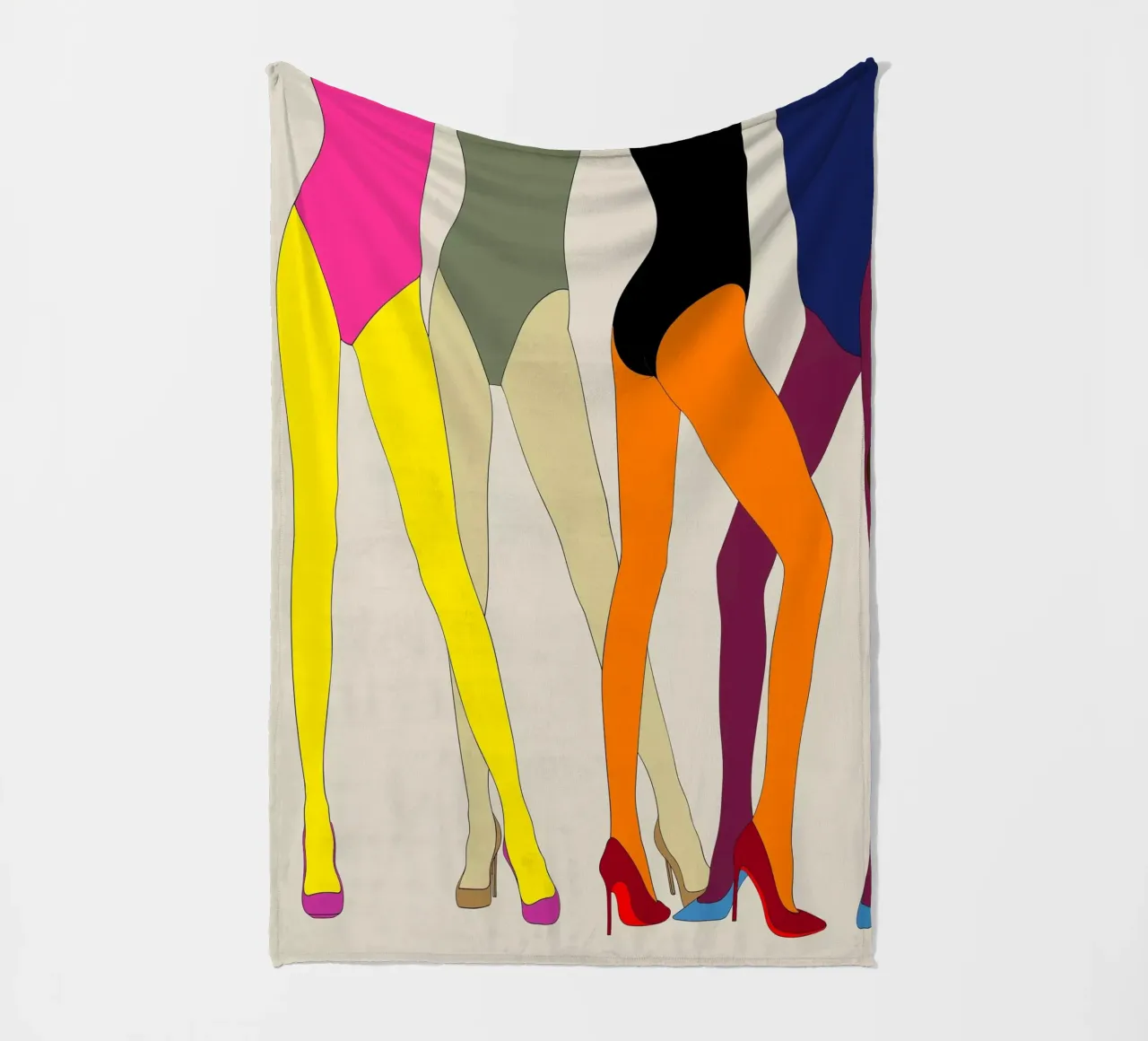 GAMBE CON TACCHI ALTI E DITA DEI PIEDI coperta in pile da ARTOMATIC