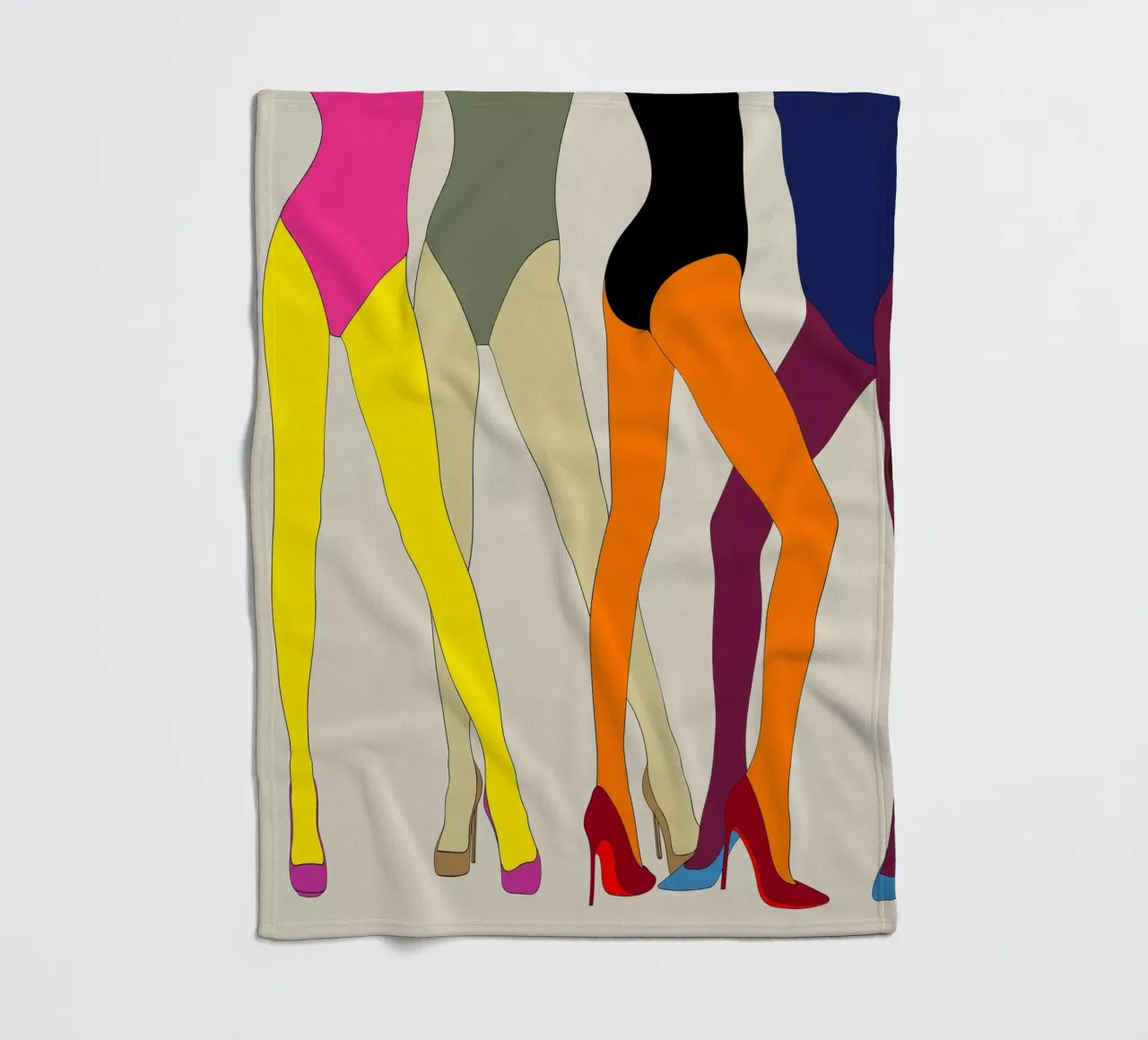 GAMBE CON TACCHI ALTI E DITA DEI PIEDI coperta in pile da ARTOMATIC