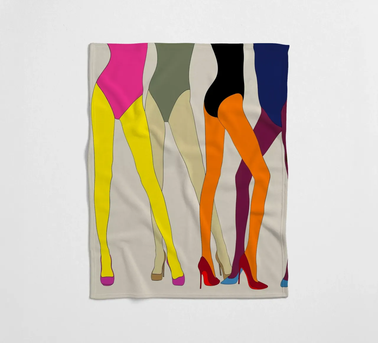 GAMBE CON TACCHI ALTI E DITA DEI PIEDI coperta in pile da ARTOMATIC