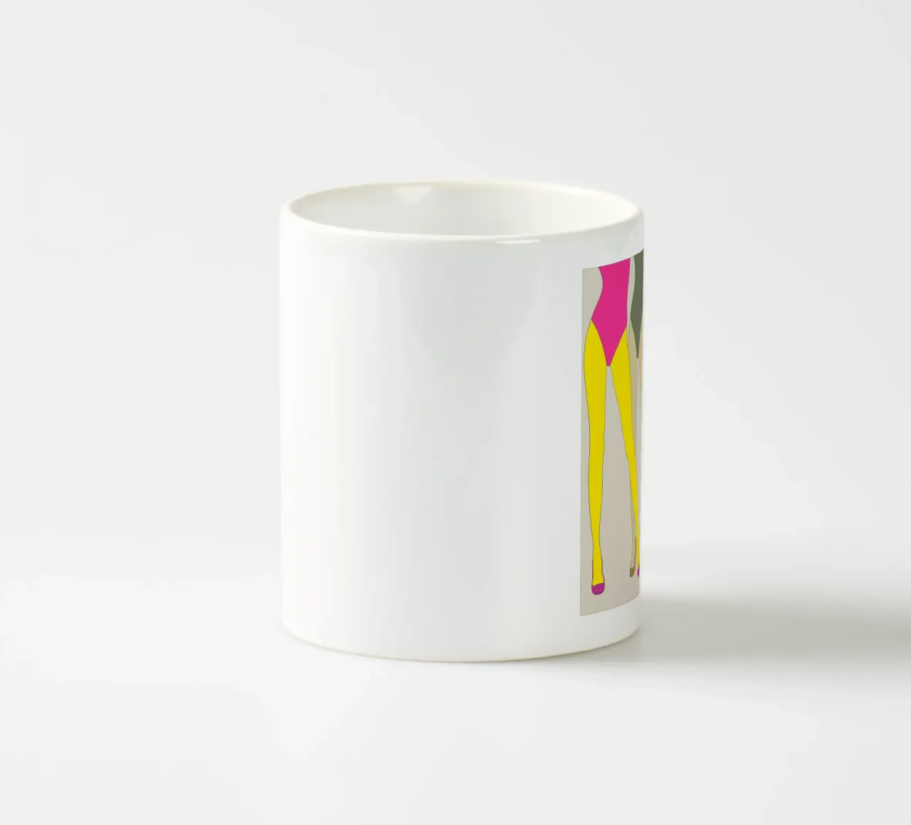 GAMBE CON TACCHI ALTI E DITA DEI PIEDI tazza in ceramica da ARTOMATIC