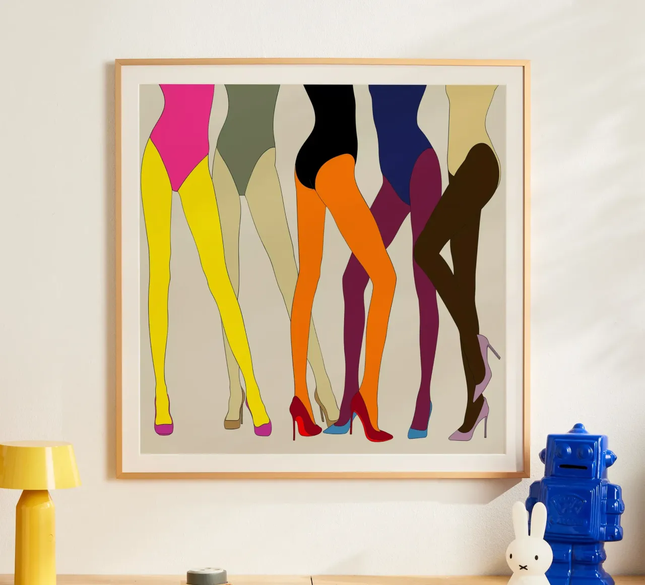 GAMBE CON TACCHI ALTI E DITA DEI PIEDI carta hahnemühle da ARTOMATIC