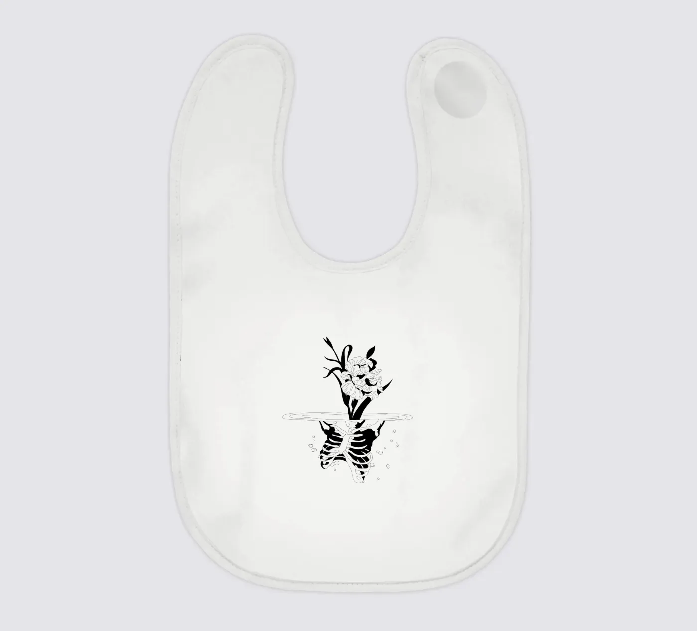 Flowerskull bavaglino da byh.illustration