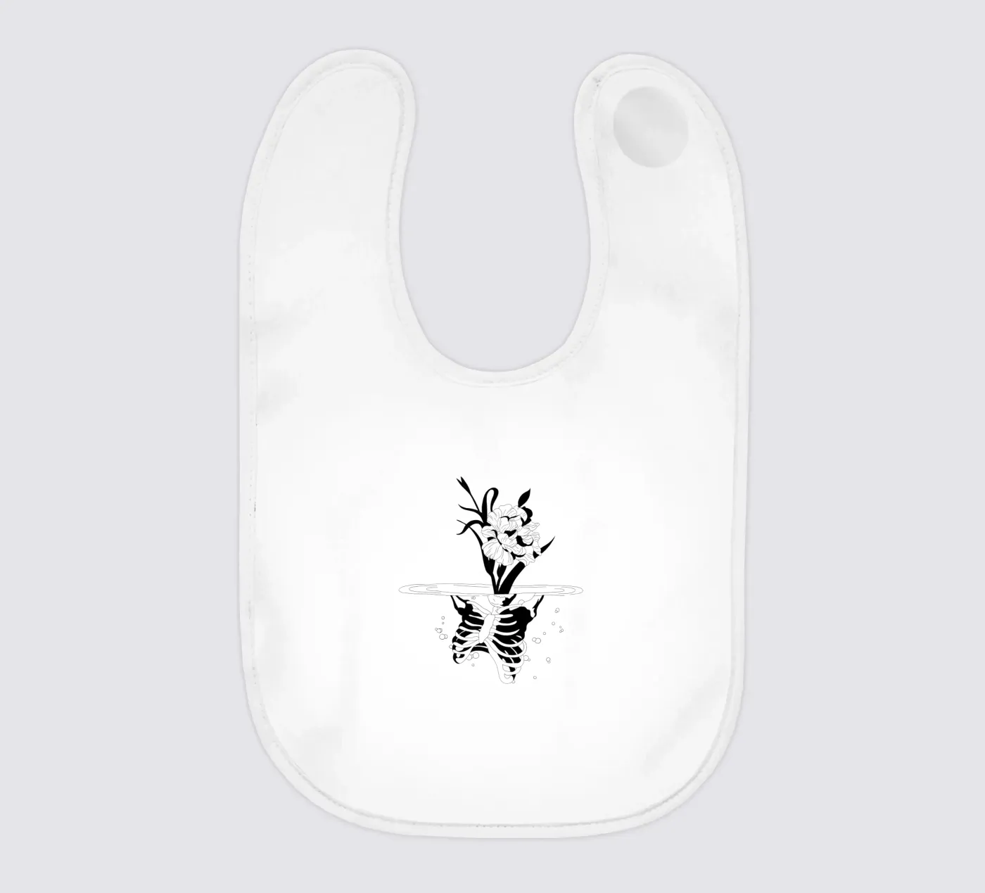 Flowerskull bavaglino da byh.illustration