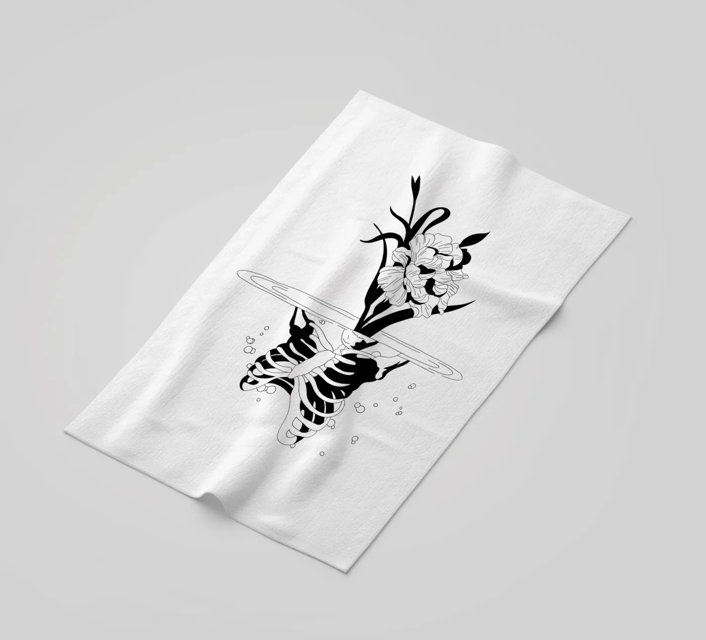 Flowerskull telo mare da byh.illustration
