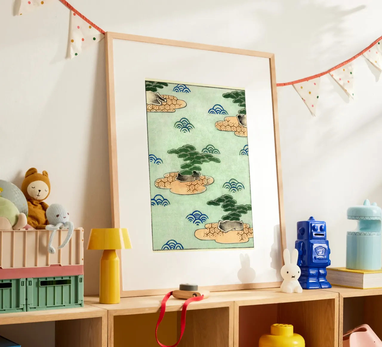 Floating Islands and Waves Art Print hahnemühle by dawnthesea