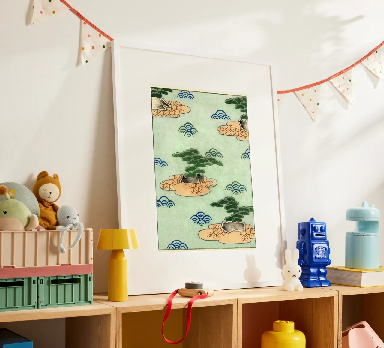 Floating Islands and Waves Art Print hahnemühle by dawnthesea