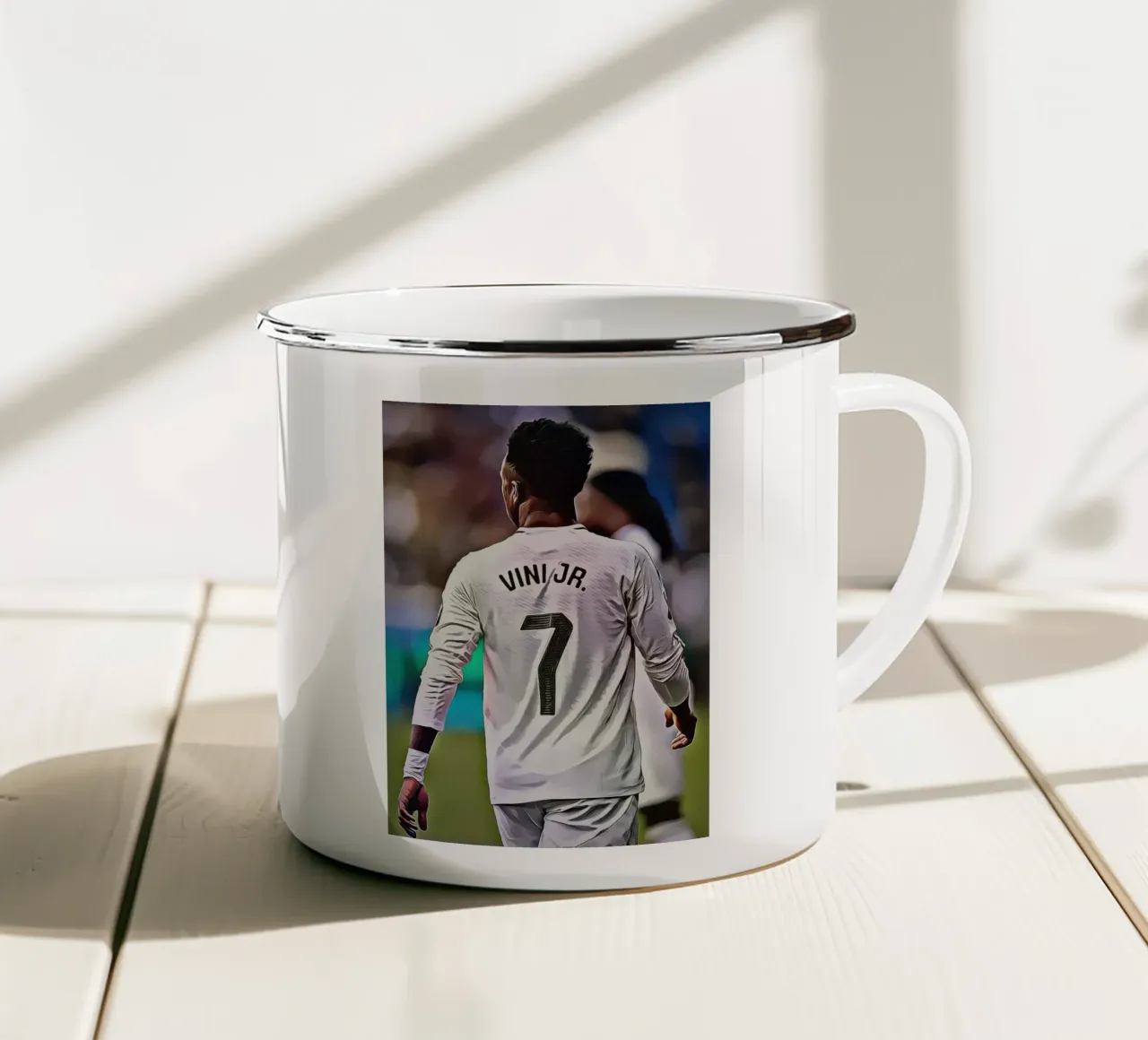 Vinícius Jr. - Eredità numero 7 tazza in smalto da ArdanART