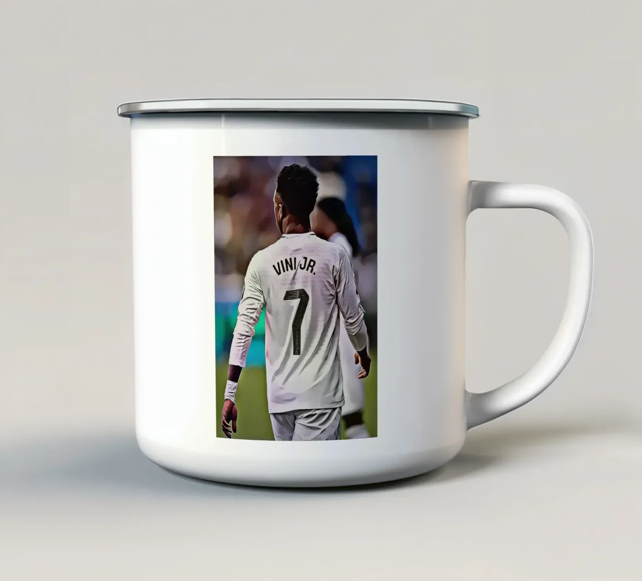 Vinícius Jr. - Eredità numero 7 tazza in smalto da ArdanART