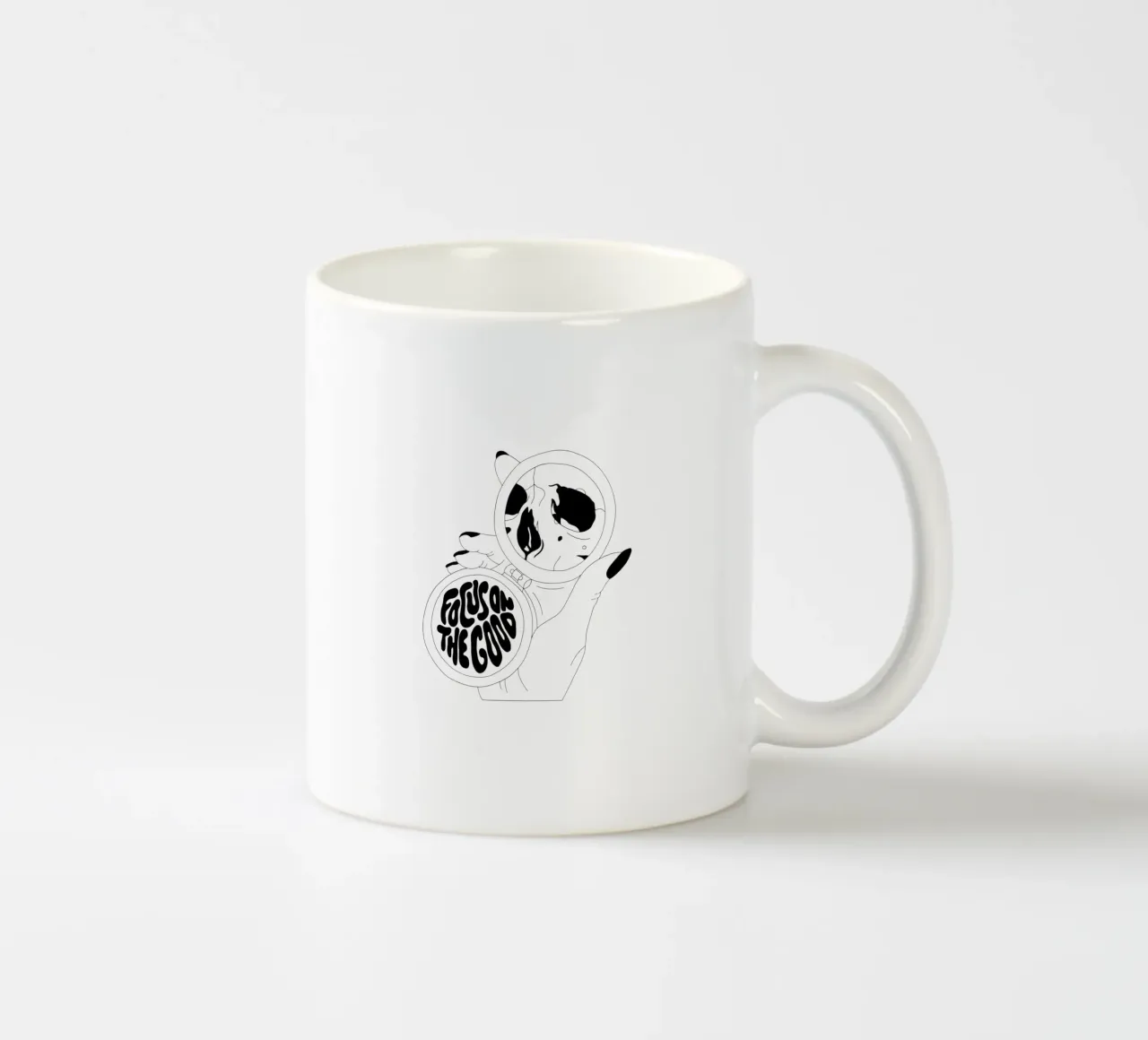 Focus On The Good tazza in ceramica da byh.illustration