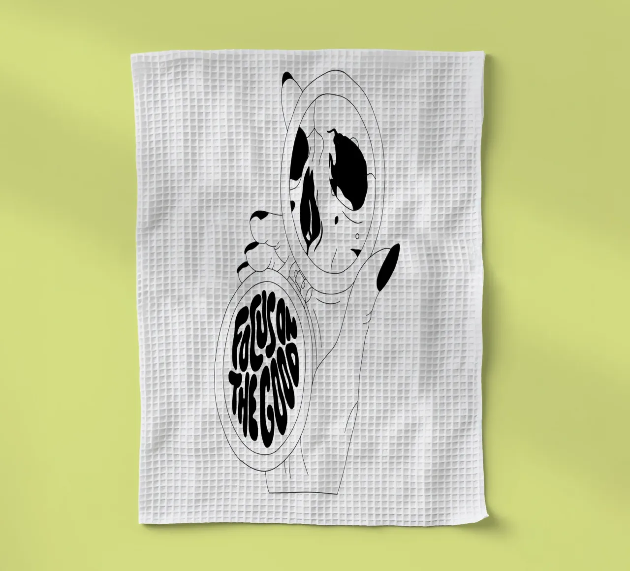 Focus On The Good canovaccio da cucina da byh.illustration