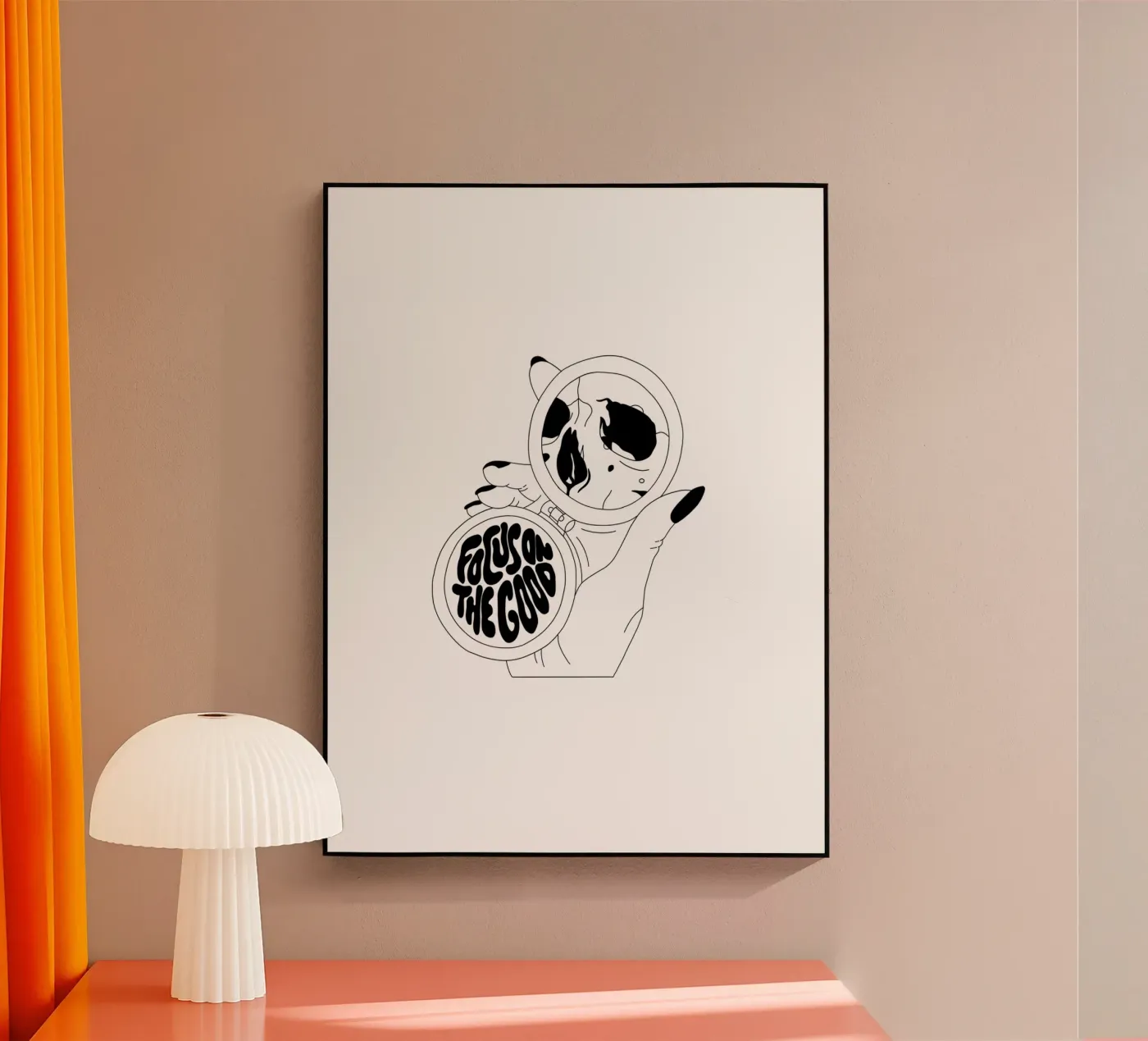 Focus On The Good plexiglass da byh.illustration