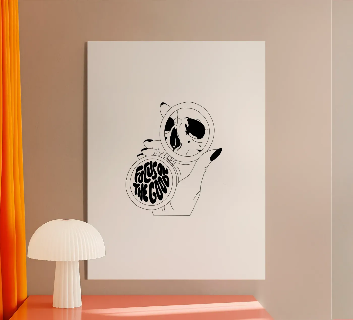 Focus On The Good plexiglass da byh.illustration