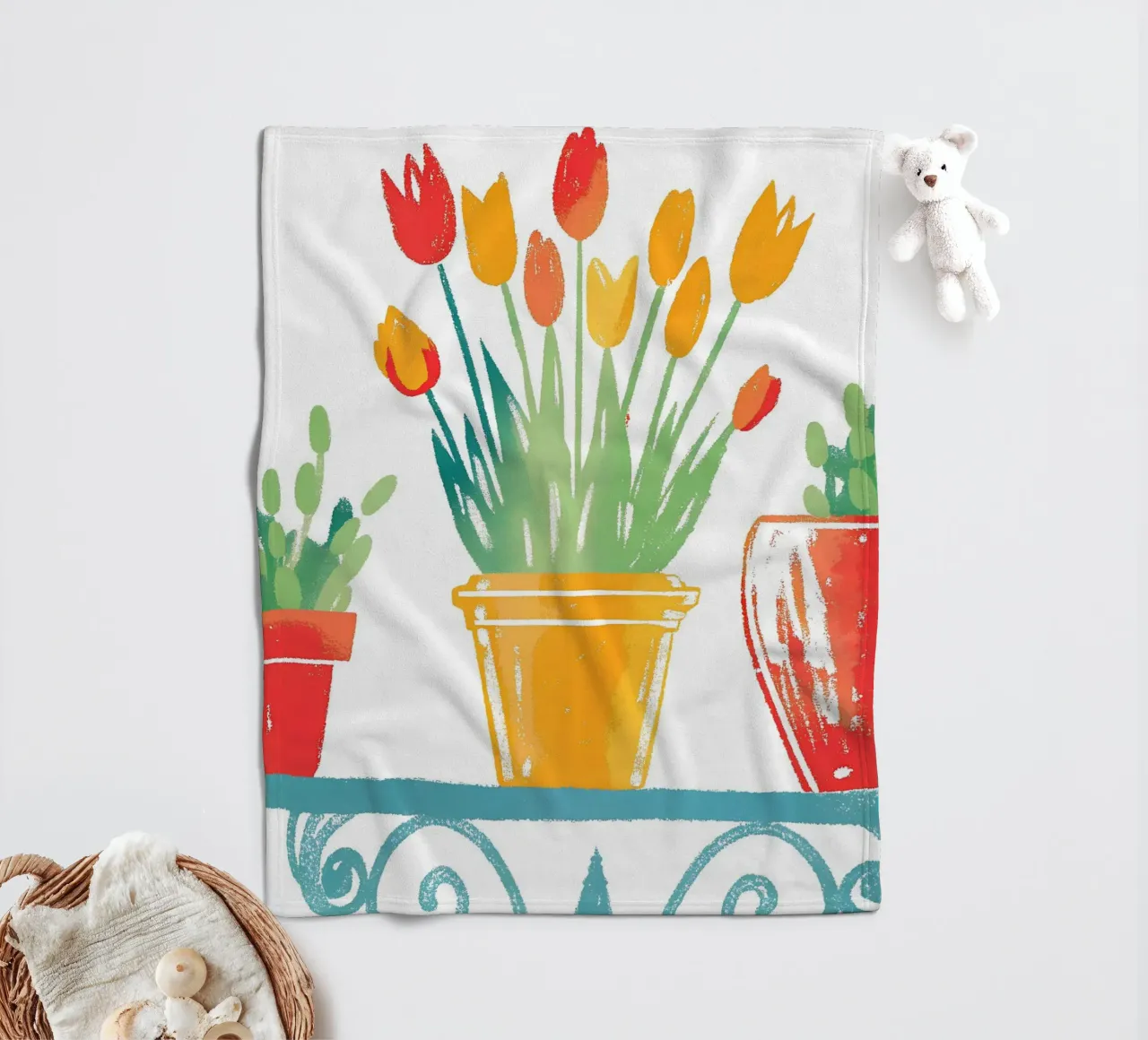 Drie bloempotten product.type.blanket-fleece common.byCreator PREKETEWE