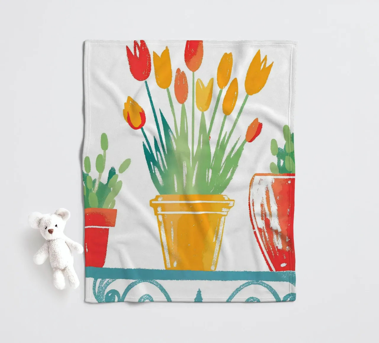 Drie bloempotten product.type.blanket-fleece common.byCreator PREKETEWE