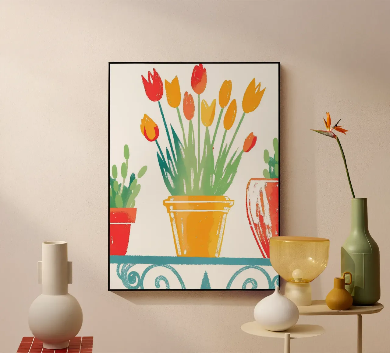 Three Flower Pots plexiglass da PREKETEWE