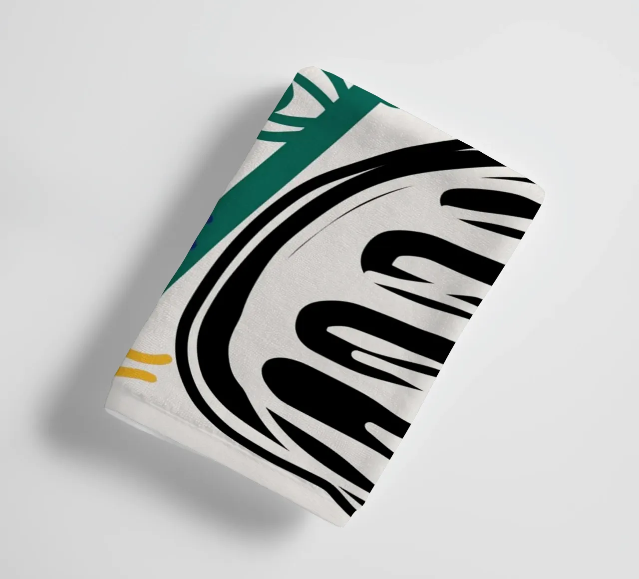 Maximalist line art 07 towel by Little Dean