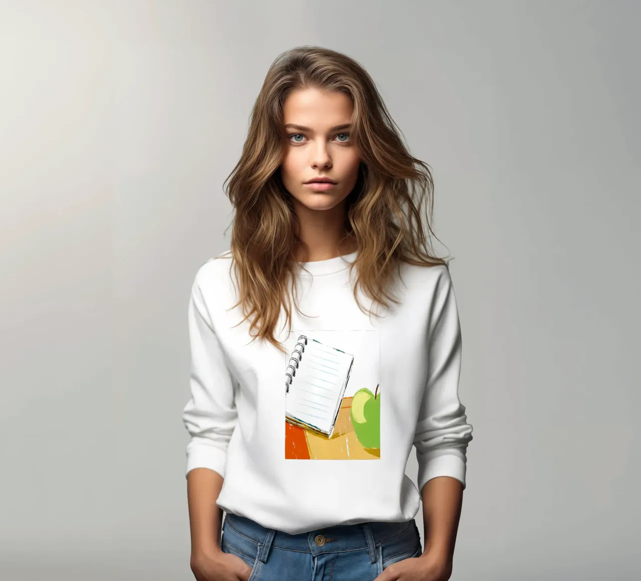 Manzanas y libros sudadera de PREKETEWE