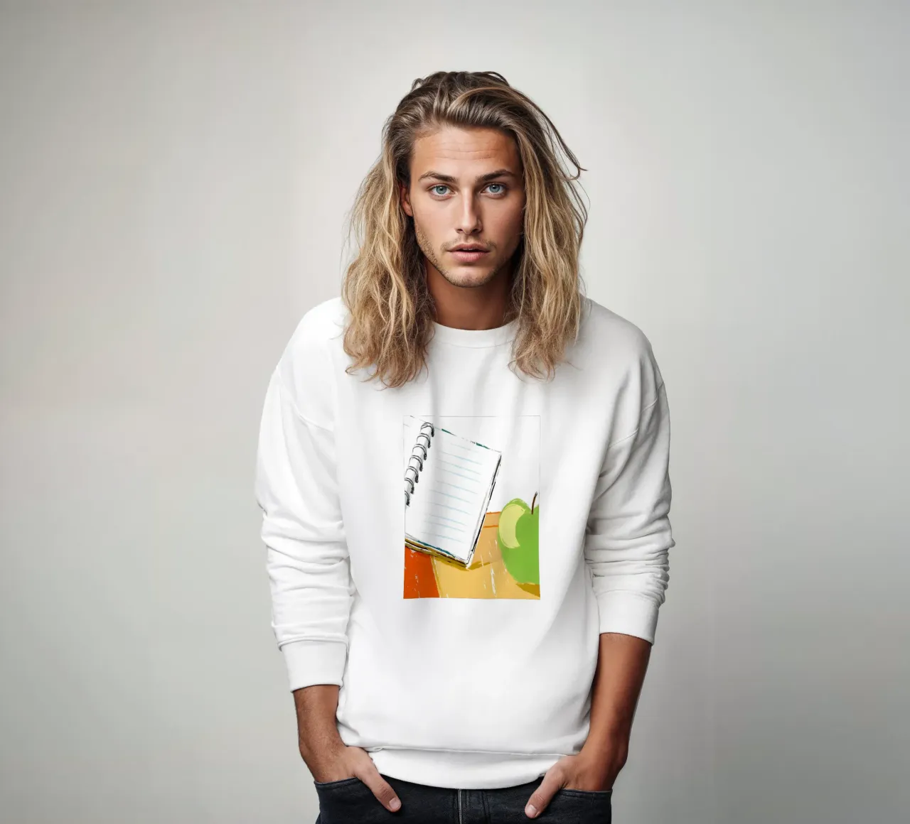 Manzanas y libros sudadera de PREKETEWE