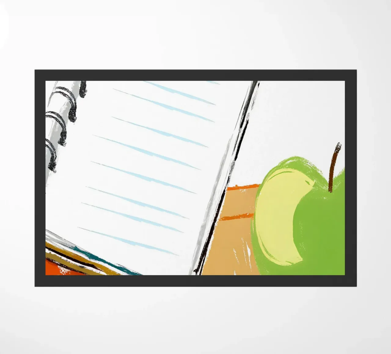 Apples and Books doormat by PREKETEWE