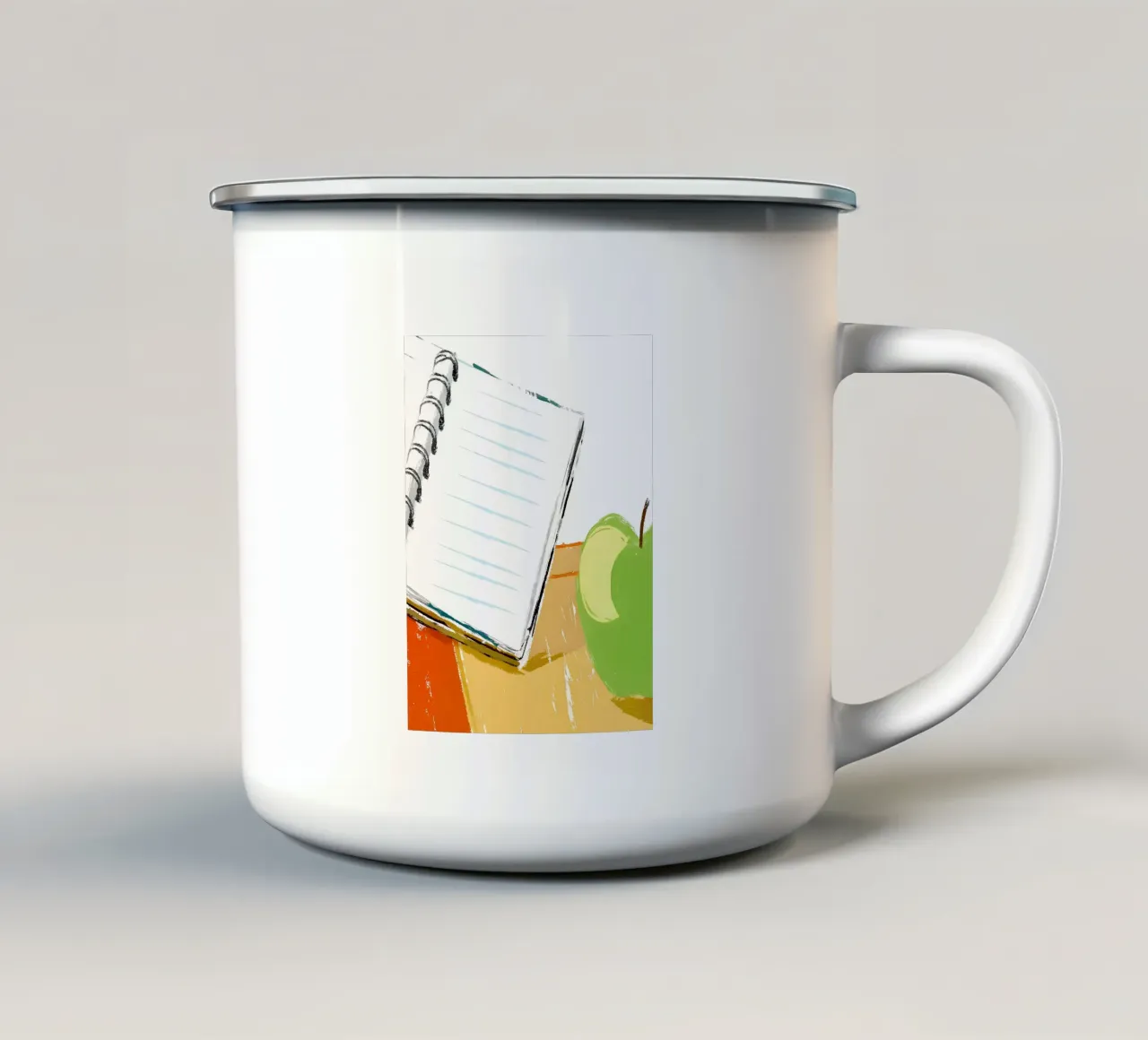 Mele e libri tazza in smalto da PREKETEWE