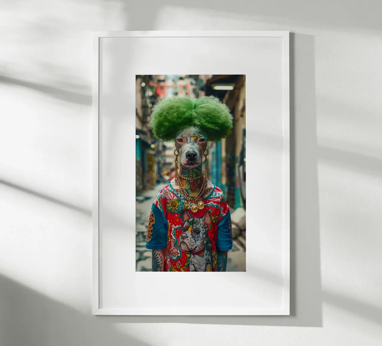 Zoé poster con telaio in alluminio da Affiches Chien Originales – Dogland
