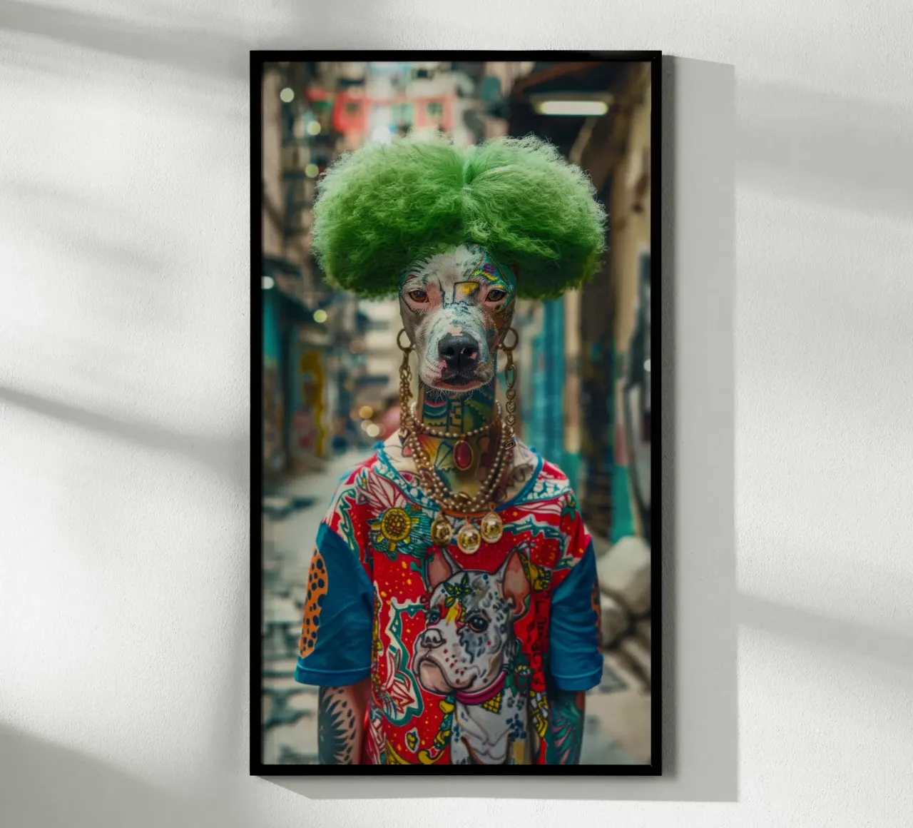Zoé poster con telaio in alluminio da Affiches Chien Originales – Dogland