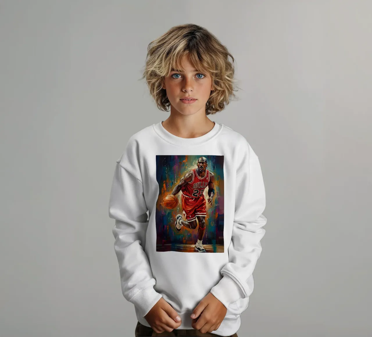 Michael Jordan in prima serata felpa bambino da Lembayung art
